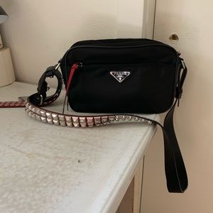 *SOLD* Studded nylon Prada bag